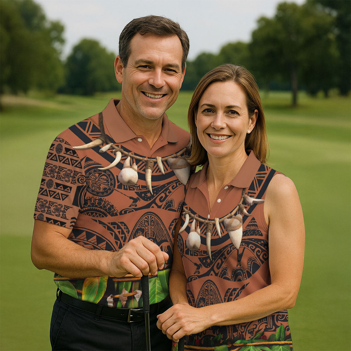 Cartoon Costume Hawaiian Golf Shirt, Men's Funny Golf Shirts, Polo Shirts For Men