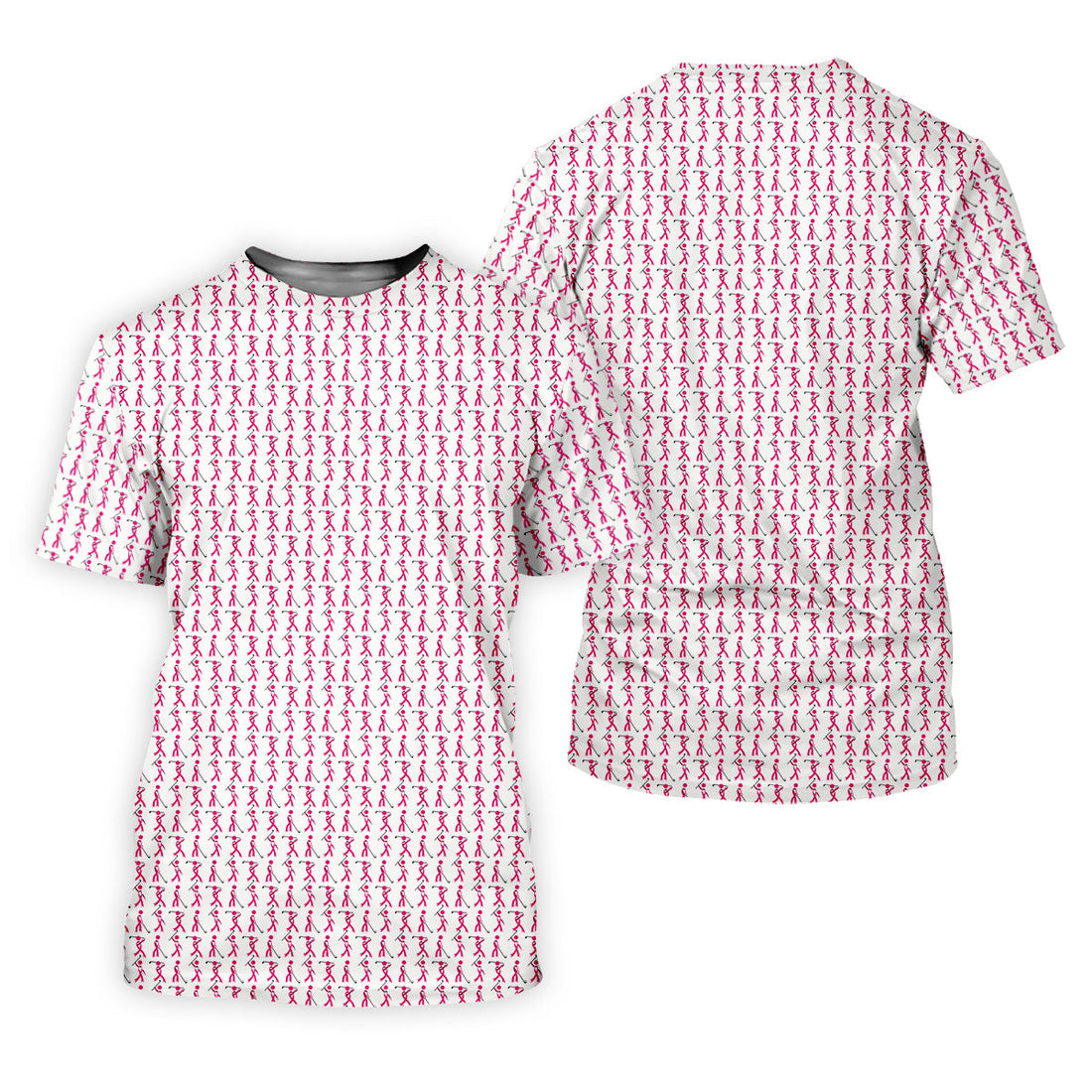 Funny Stick Breast Cancer Golf Shirt, Breast Cancer Support Shirts, Funny Men Golf Polo Shirt