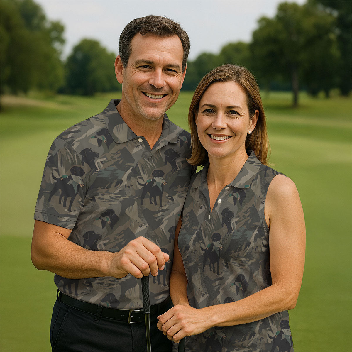 Duck Hunting Labrador Hawaiian Golf Shirt, Golf Shirts For Men, Mens Golf Apparel