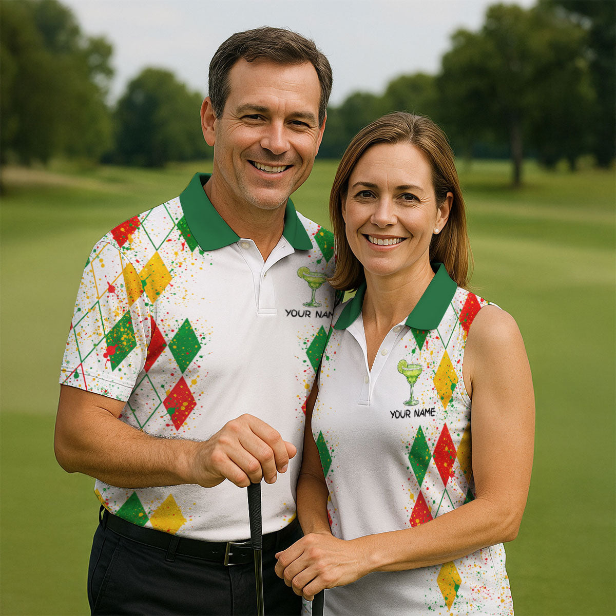 Swing Swear Drink Repeat Margarita Cocktail Cinco De Mayo Celebration Fiesta Themed Golf Shirts For Men