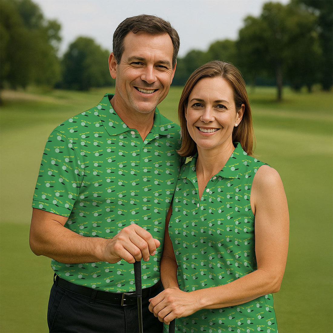 Funny Id Tap That Golf Ball Pattern Golf Shirt, Mens Golf Shirts, Golf Polo Shirts For Men