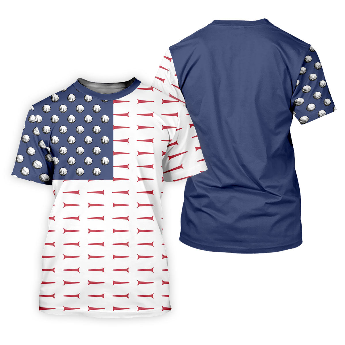 American Flag Men's Golf Polo Shirt, Men's 4th Of July Shirts, USA 250 Anniversary Golf Shirt, Gifts For Golfing Dad