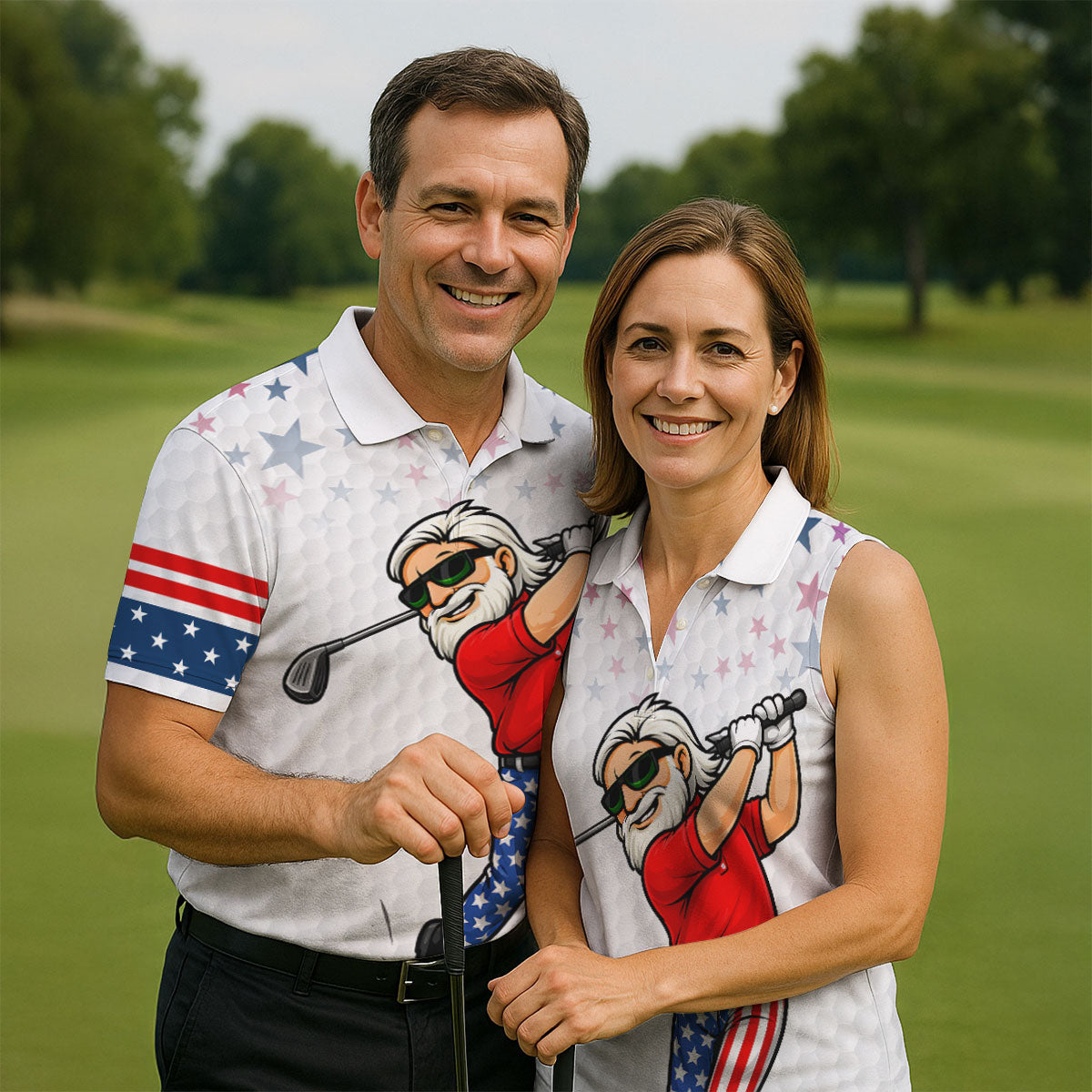 Swing Swear Look For Ball Repeat 250 Years Patriotic 4th Of July Funny Golf Shirts For Men
