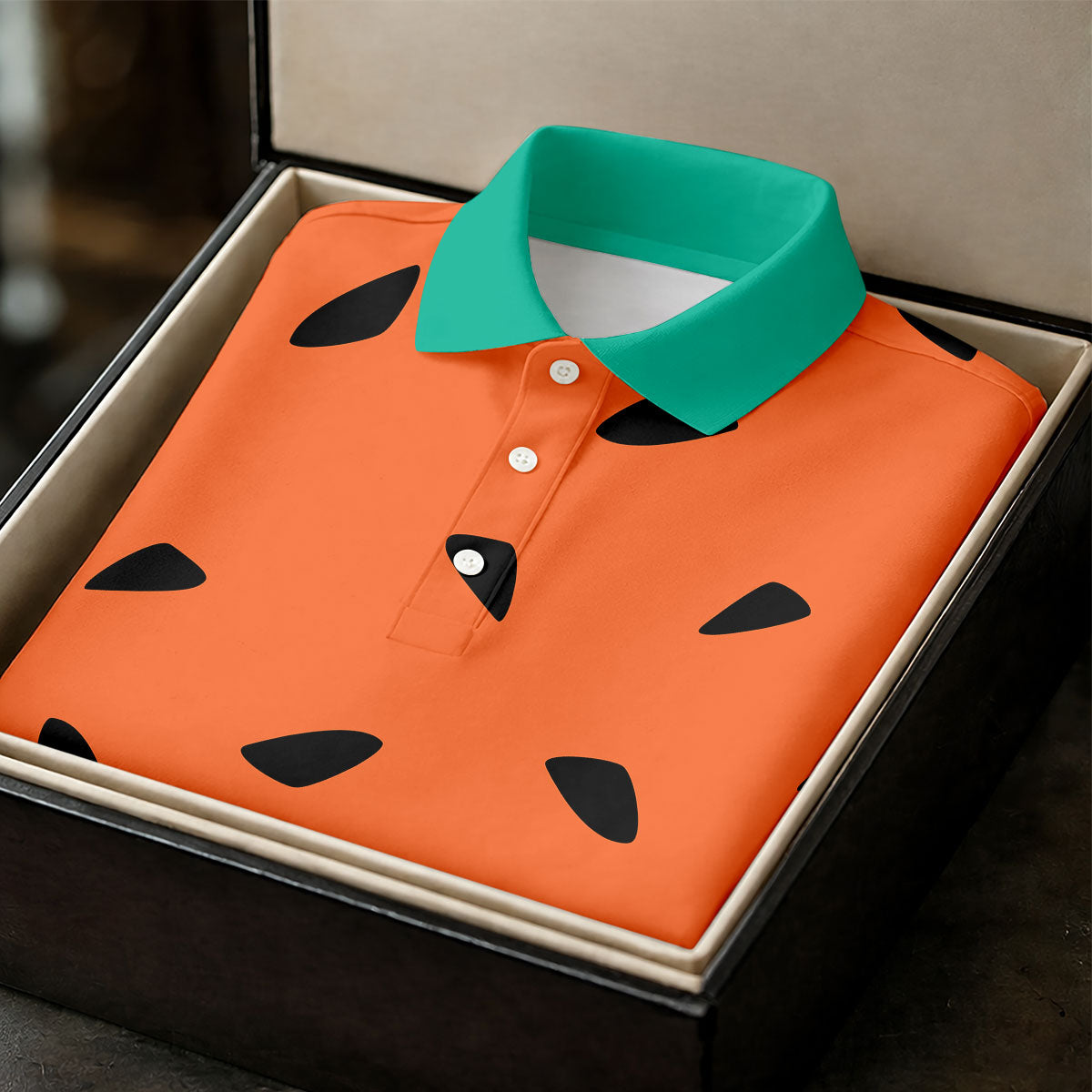 Watermelon Slice Golf Top, Orange Summer Design, Golf Shirts For Women