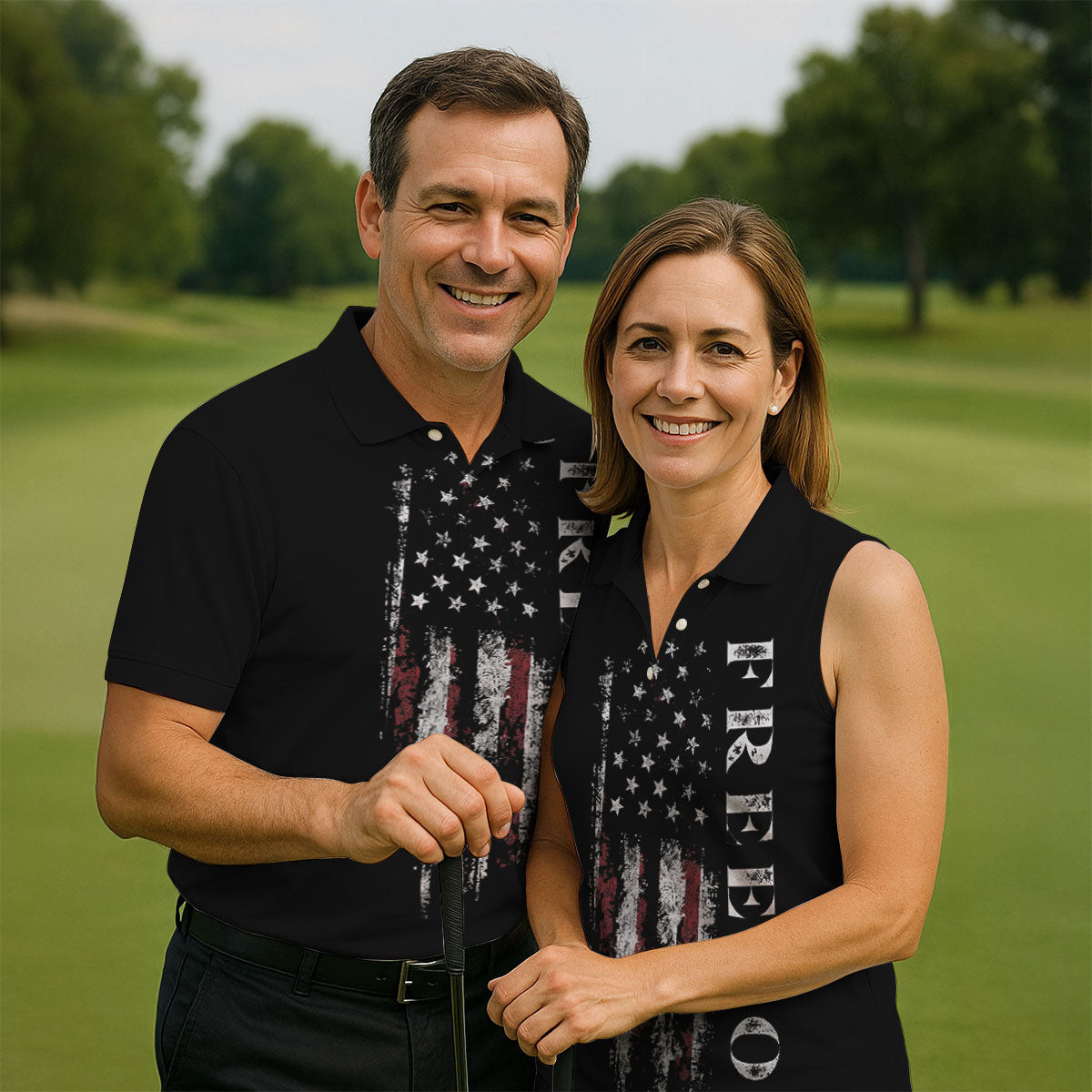 Freedom USA Distressed Flag US 250th Anniversary Golf Shirt, Patriotic Golf Shirt, Golf Shirts For Men