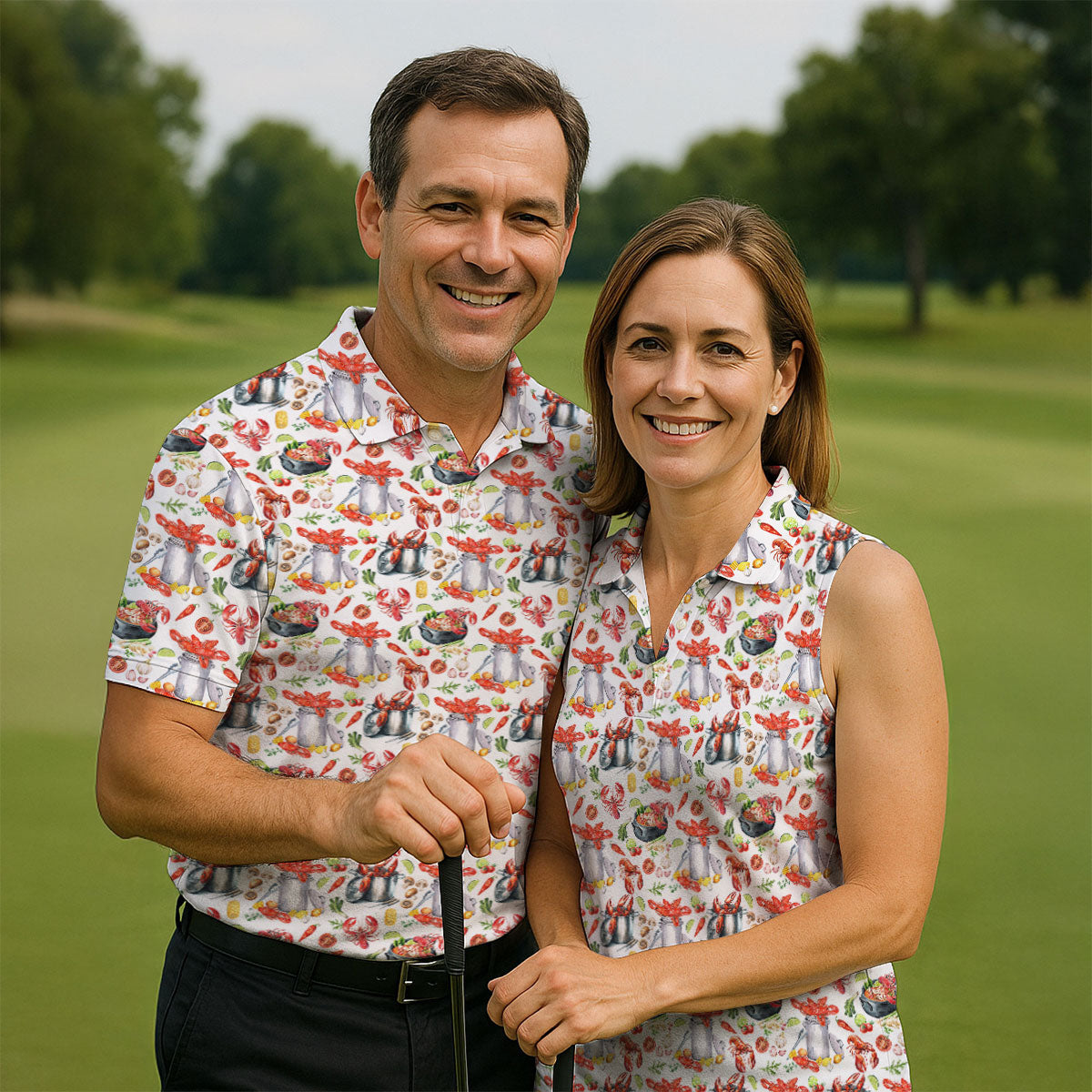 Crawfish Boil Pot Hawaiian Golf Shirt, Louisiana Crawfish Season Golf Shirts For Men