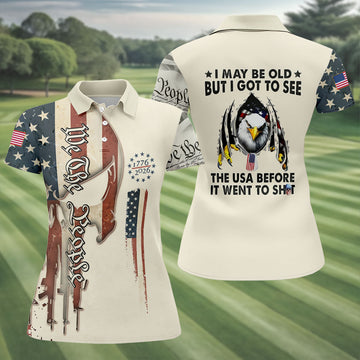 Funny Old USA Before It Went To Sh*t Golf Polo Shirt, Women’s Golf Polo, Ladies Golf Shirts