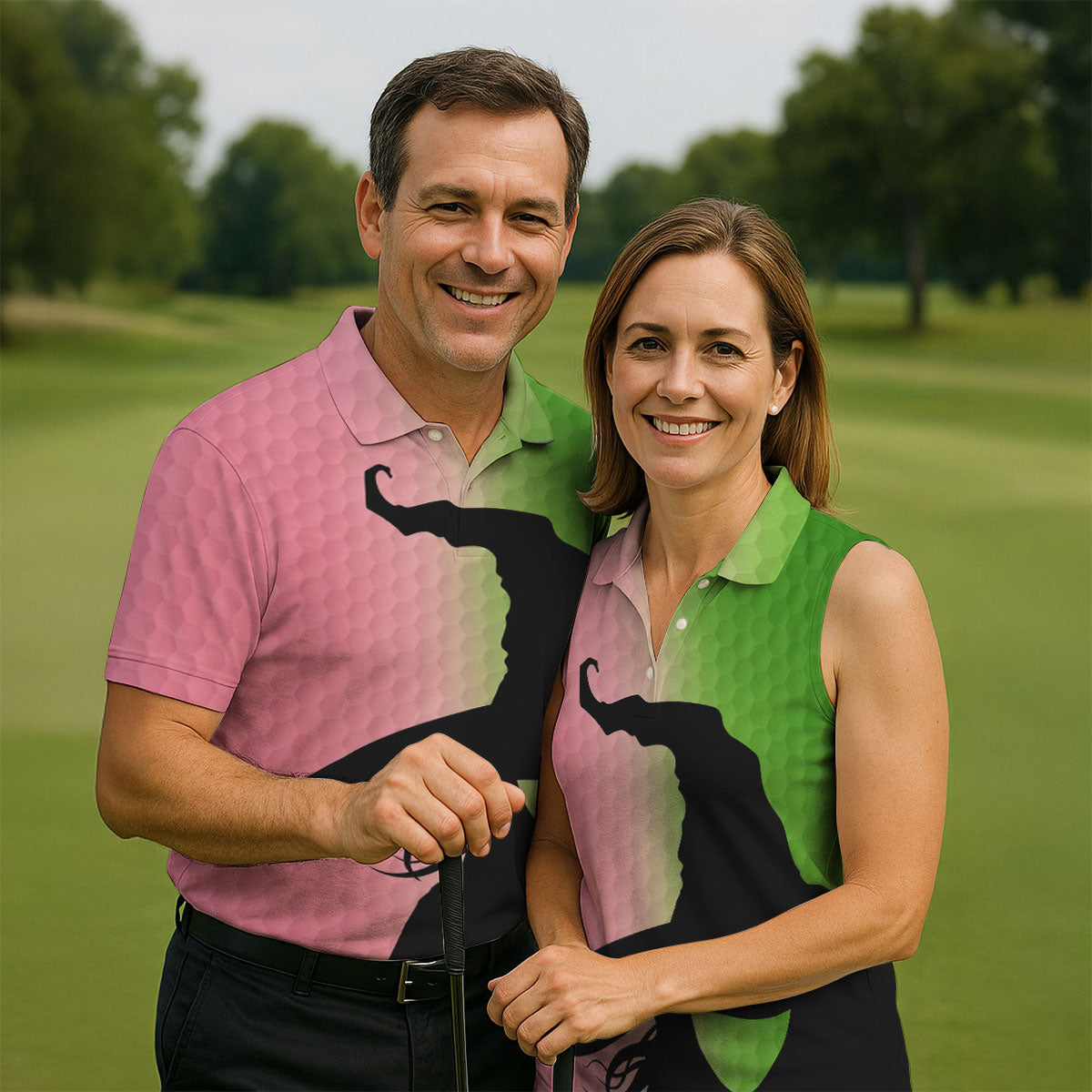 Halloween Witch Hat Golf Polo Shirt, Men's Golf Shirt, Golf Polo Shirts For Men