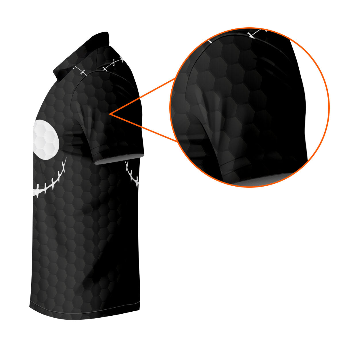 Black White Skull Face Halloween Golf Polo Shirt, Mens Golf Shirts, Golf Polo Shirts For Men