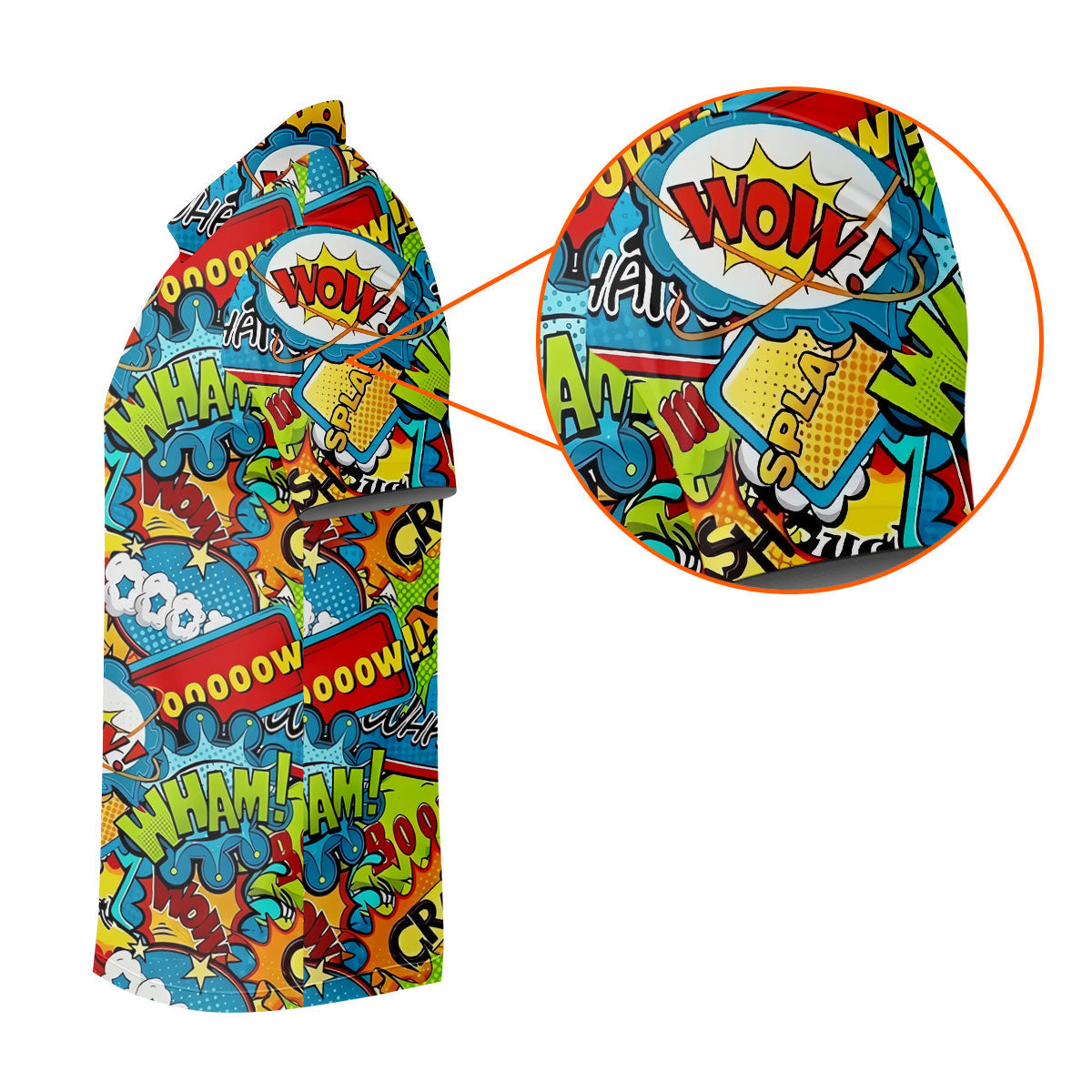Funny Comic Pop Art Hawaiian Golf Shirt, Ladies Golf Tops, Golf Shirts For Women