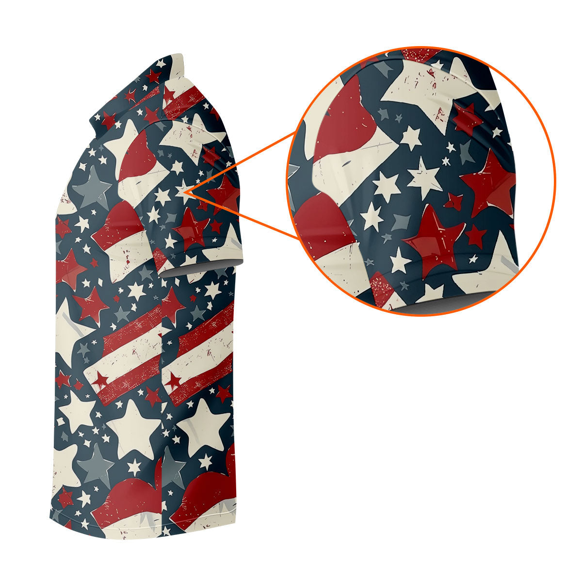 Distressed Texas Flag Golf Shirt, 250 Years Patriotic 4th Of July Golf Shirts For Men