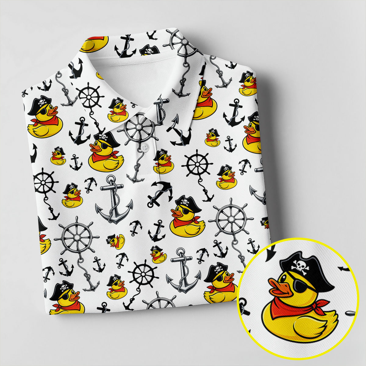 Pirate Rubber Ducks Funny Golf Shirt, Cute Golf Outfit, Ladies Golf Shirts, Golf Shirt For Women