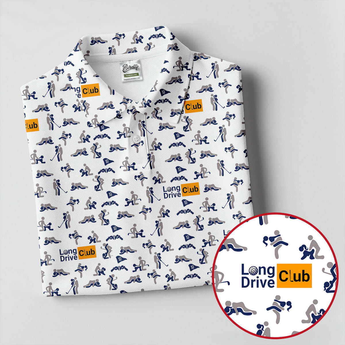 Funny Long Drive Club Adult Golf Polo Shirt, Ladies Golf Shirt, Golf Polo For Women