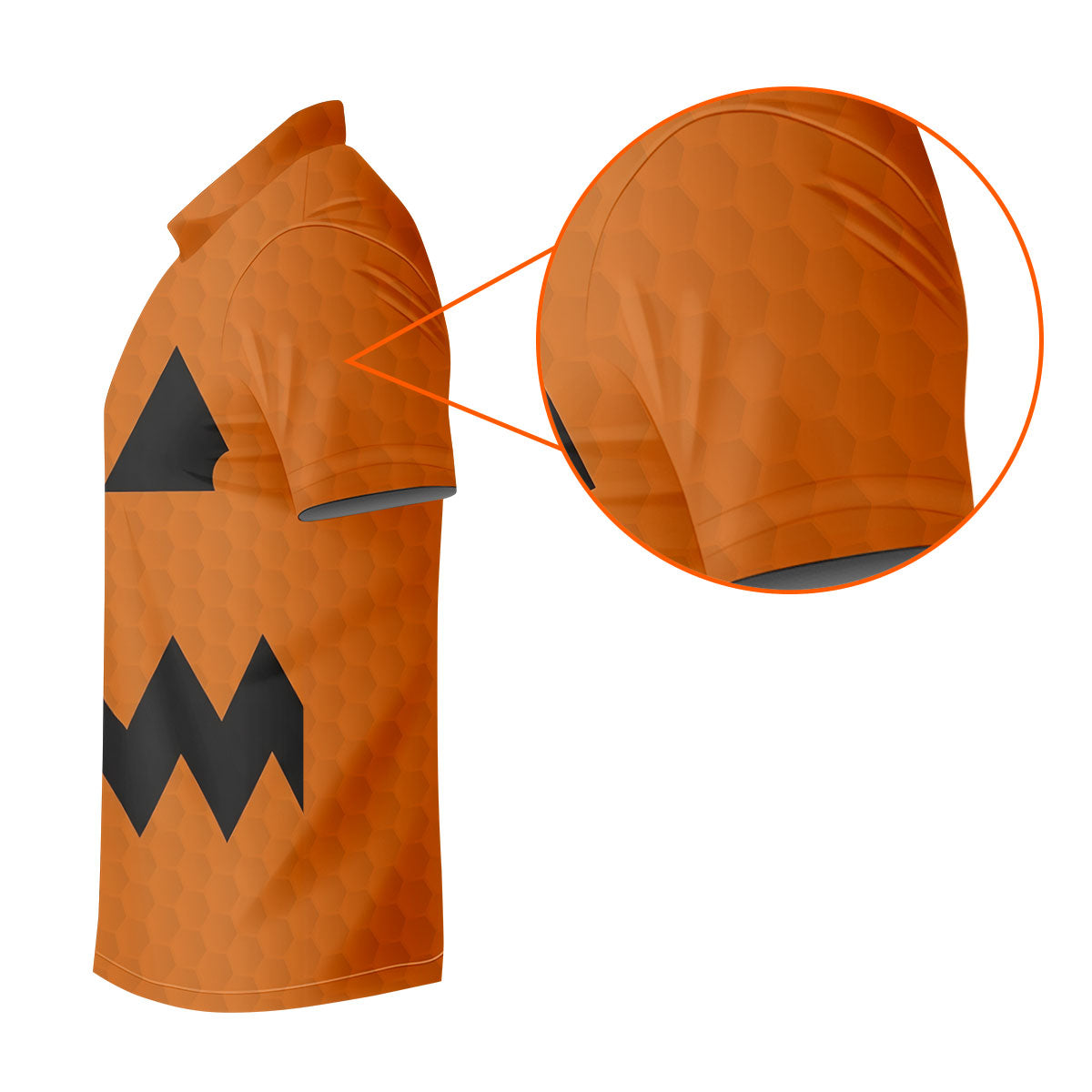 Halloween Jack O Lantern Golf Shirt, Men's Golf Shirt, Hawaiian Golf Shirt