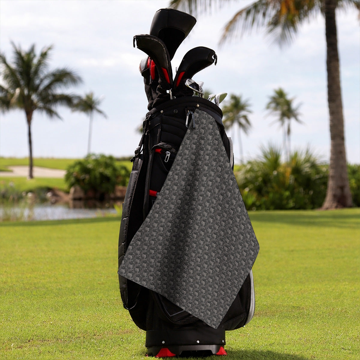 Cat Pattern Golf Towels, Funny Cats Golf Towel, Cat Lover Golf Shirts