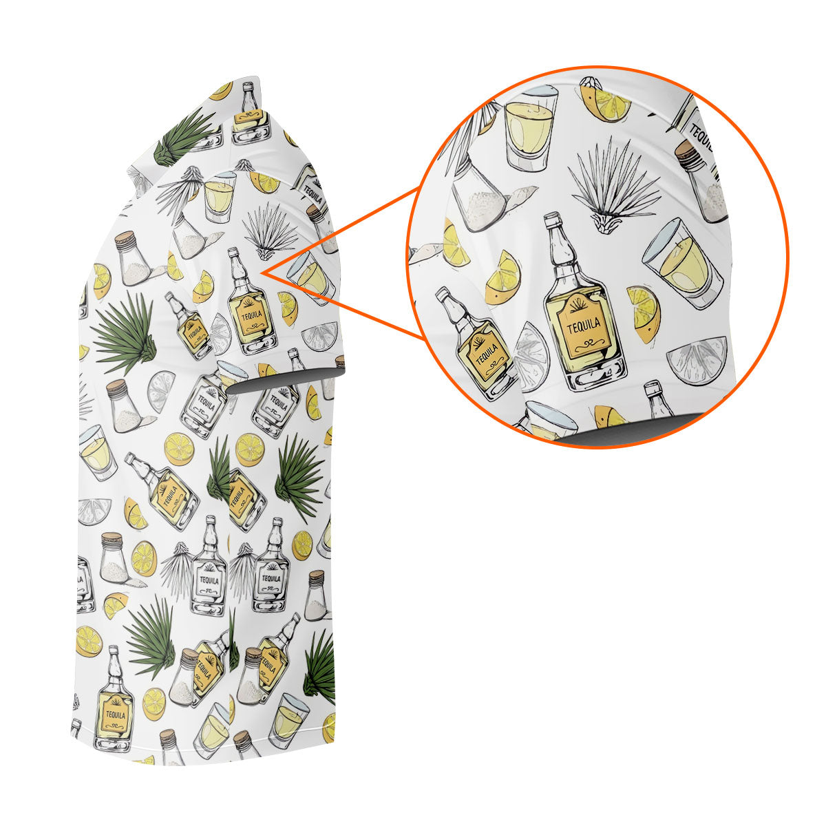Tequila Lime Fiesta Time Golf Tops For Men, Cinco De Mayo Celebration Golf Shirts For Men