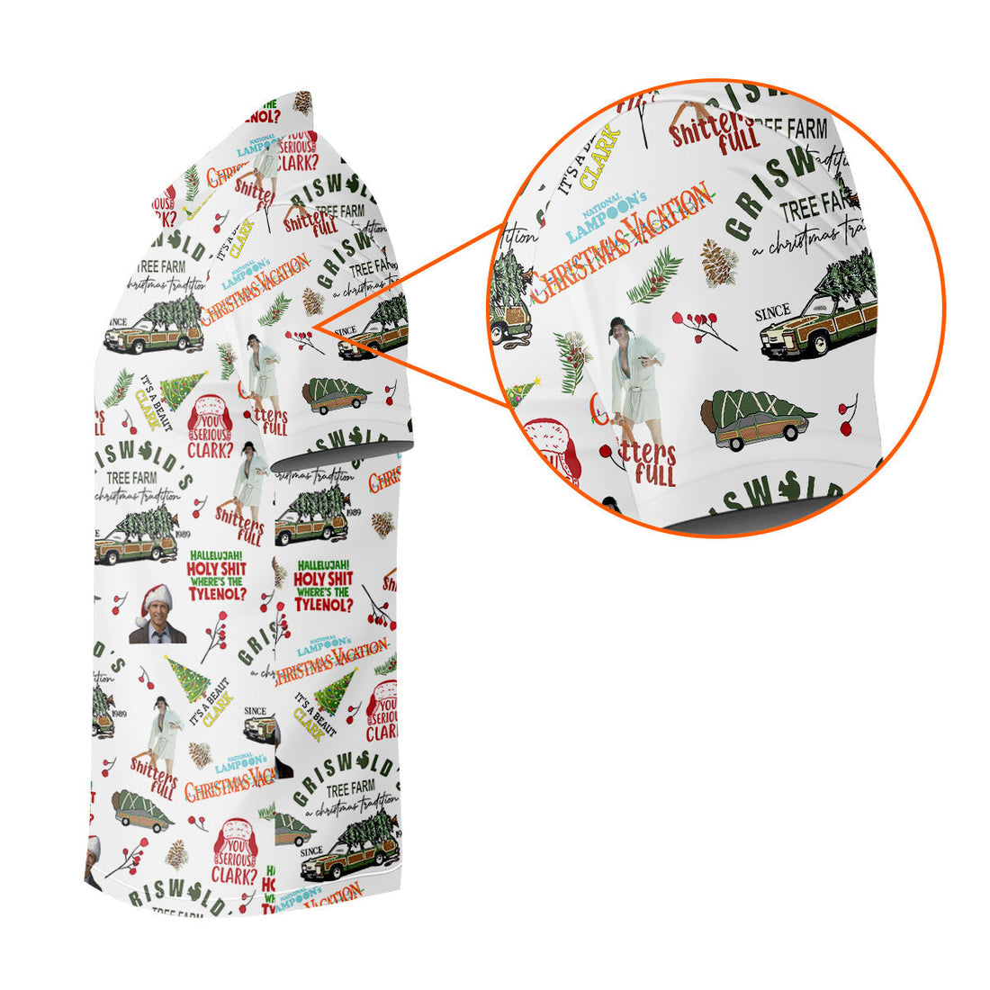 Tree Farm Christmas Golf Shirt, White Polo Shirt ??ns, Fun Golf Shirts For Men, Golf Gift For Men