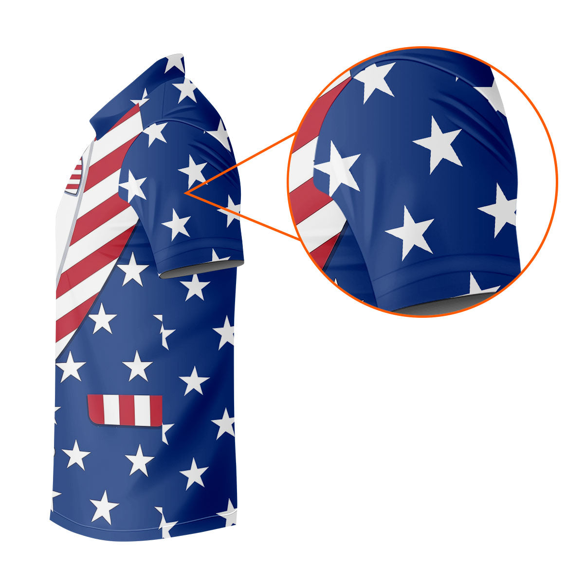 US Flag Costume Patriotic 4th Of July Golf Shirt, 250th Anniversary Polo Shirts For Men