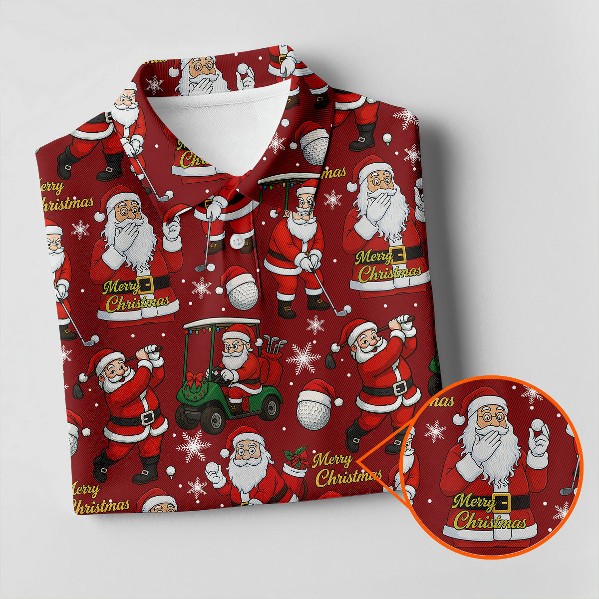Funny Christmas Golf Polo Shirts, Christmas Golf Shirt, Women's Golf Tops, Ladies Golf Shirts