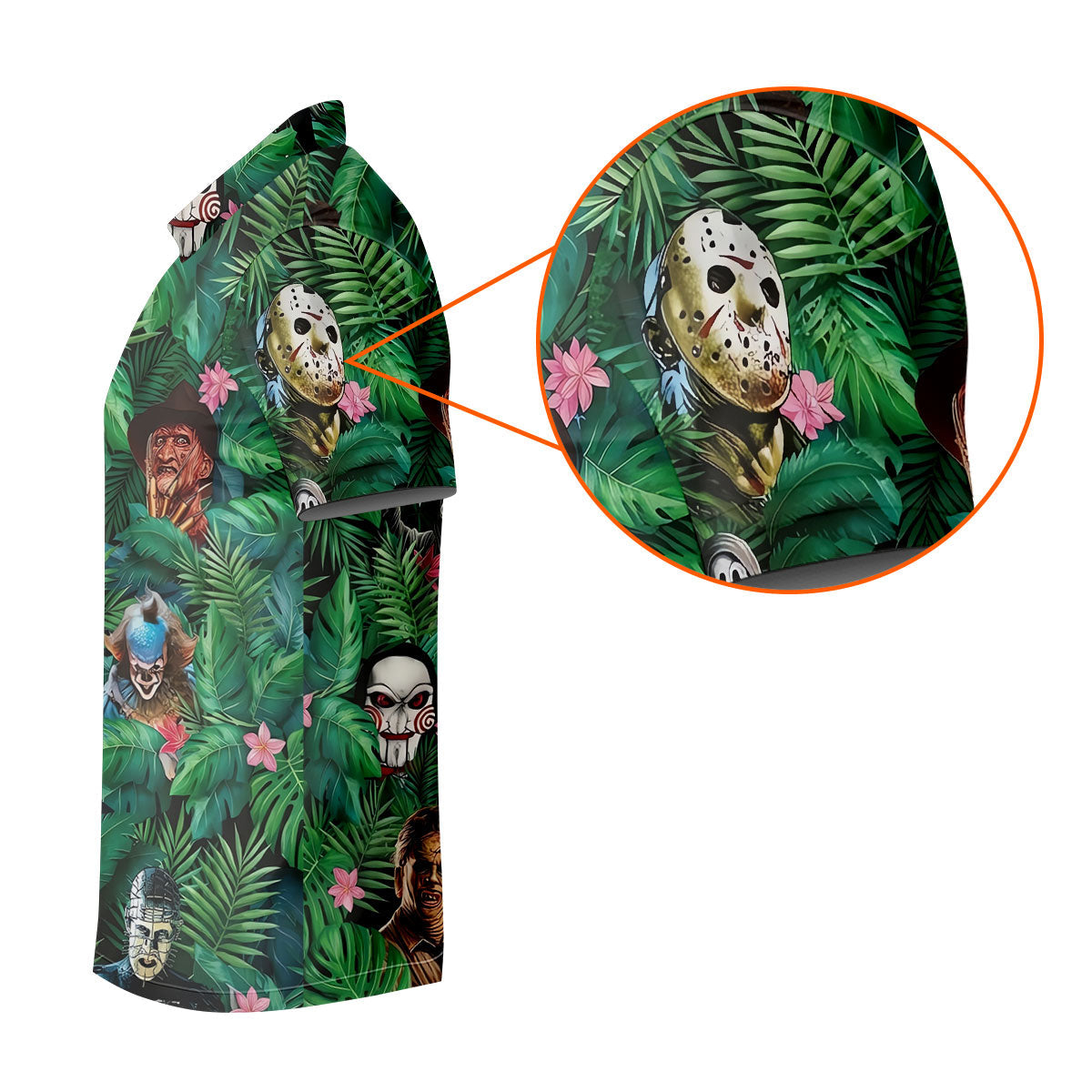 Hidden Horror Villains Jungle Hawaiian Golf Shirt, Women’s Golf Polo, Golf Shirts For Women