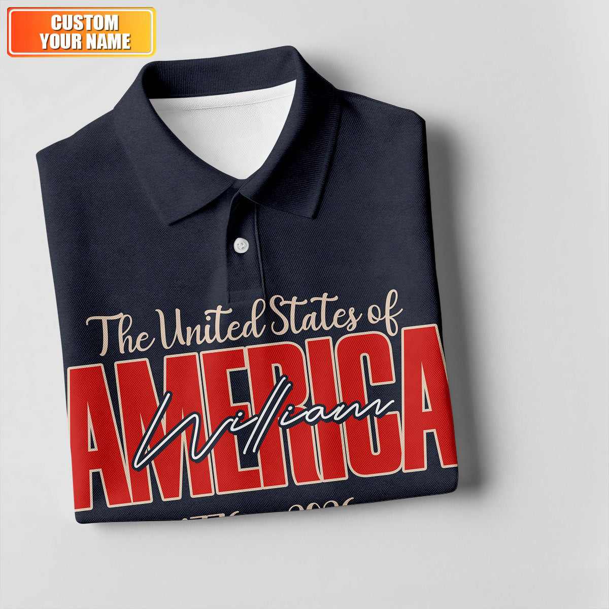 God Bless America Faith Cross Bald Eagle Patriotic Golf Shirt, 250 Years Golf Shirts For Men