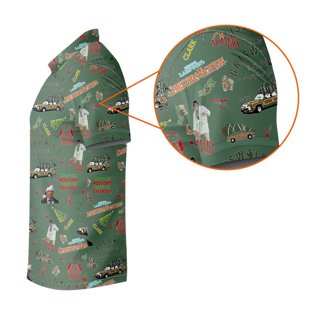 Tree Farm Moss Green Christmas Golf Shirt, Men's Funny Golf Shirts, Polo Shirts For Men
