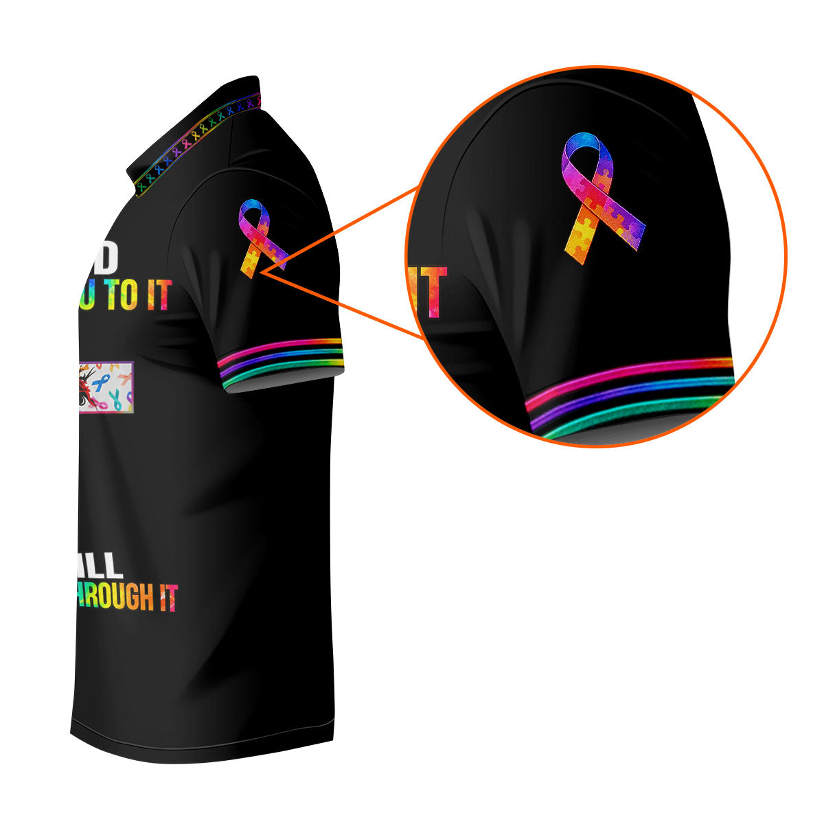 If God Brings You To It Cross Cancer Polo Shirt, Men's Golf Shirt, Printed Golf Shirts