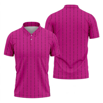 Fcancer Men's Golf Shirt, Breast Cancer Awareness Shirt, Pink Golf Shirt, Golf Shirts For Men