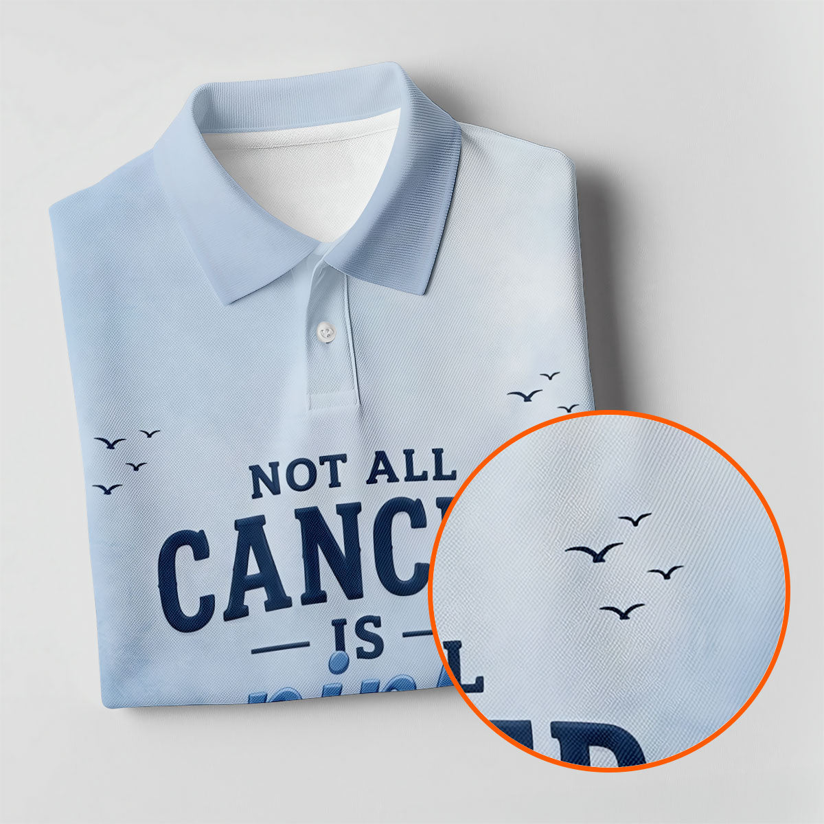 Not All Cancer Is Pink Prostate Cancer Polo Shirt, Mens Golf Polo, Printed Golf Shirts
