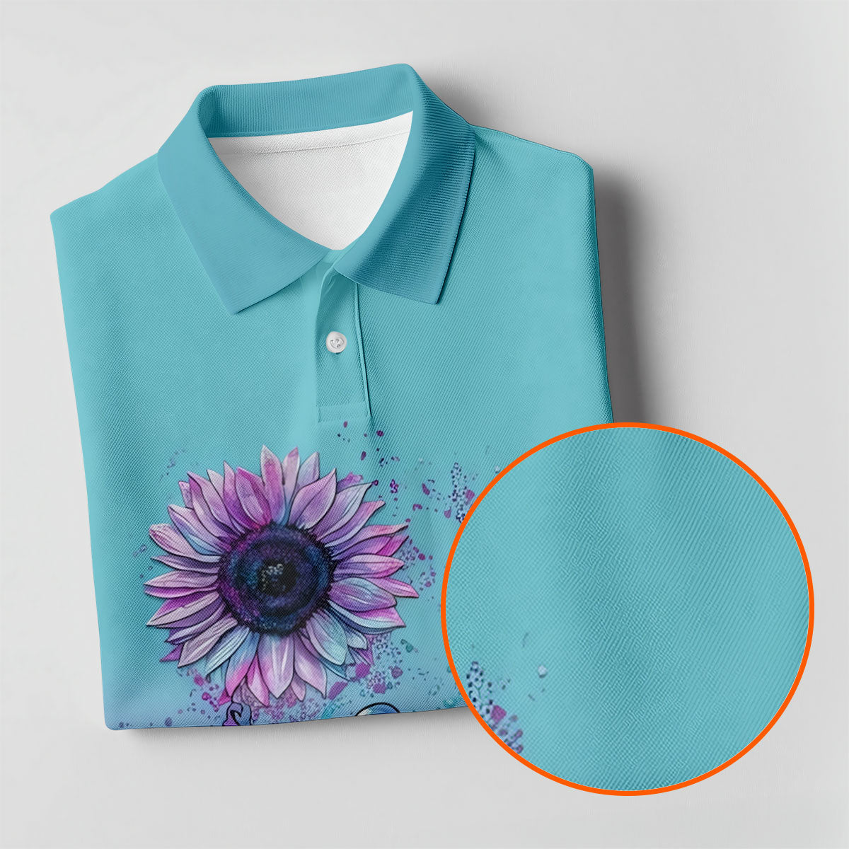 Never Give Up Elephant Sunflower Suicide Prevention Golf Shirts For Women, Ladies Golf Top