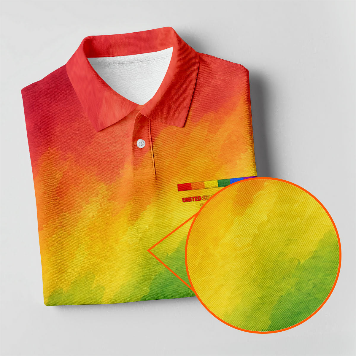 USA 250 Years LGBT Rainbow Women's Golf Tops, LGBT Pride Month Patriotic Golf Shirt