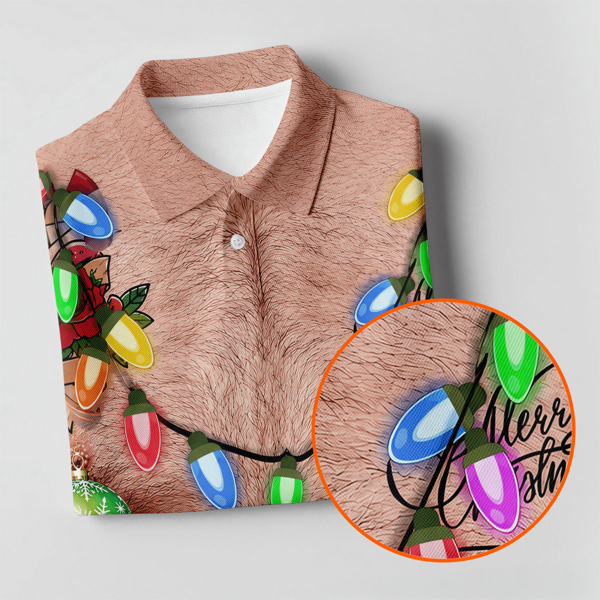 Funny Xmas Life Christmas Lights Body Golf Shirt, Ugly Christmas Shirt, Christmas Golf Shirt
