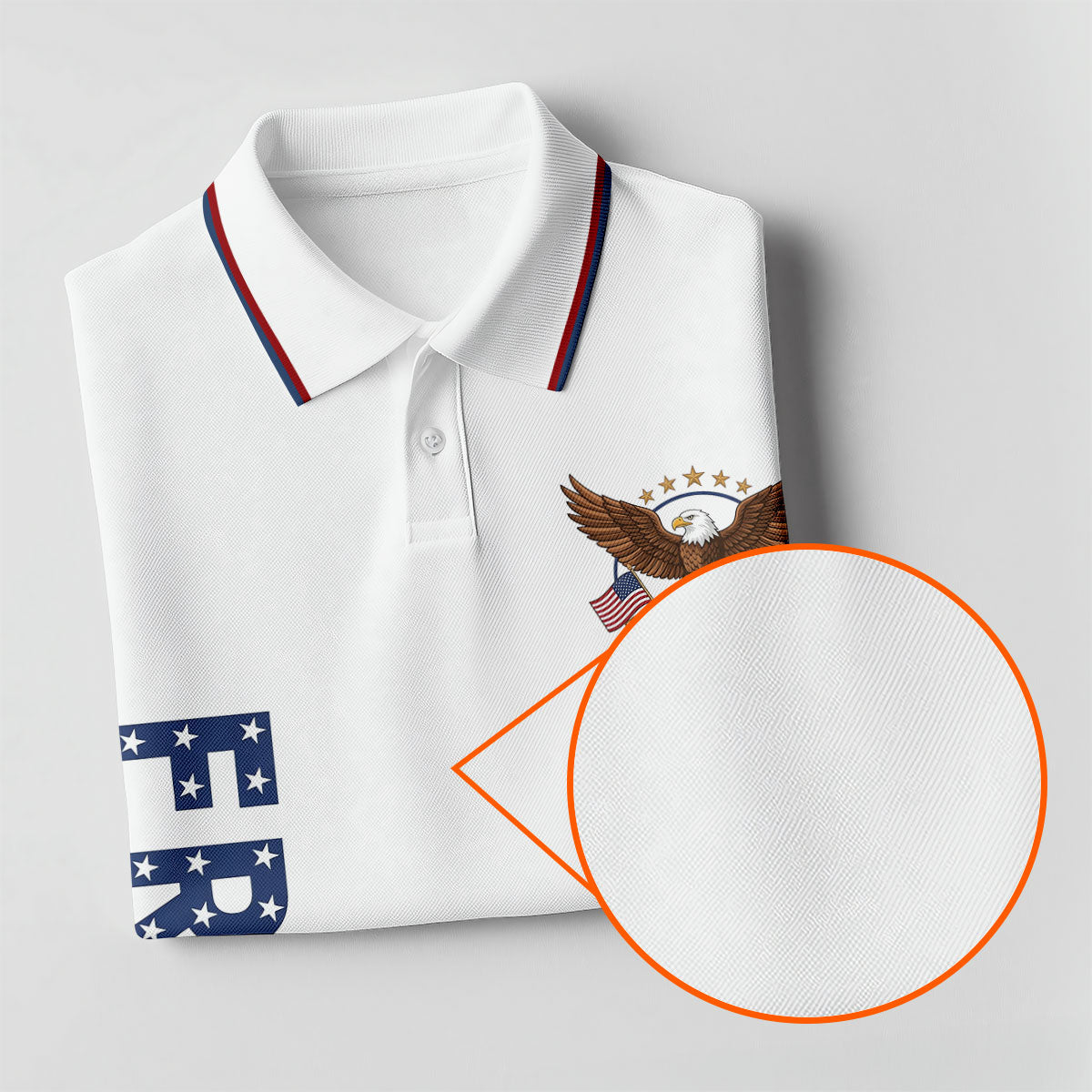 250 Years Of Freedom US Flag Logo White Golf Shirt, Patriotic 4th Of July Golf Shirt For Women