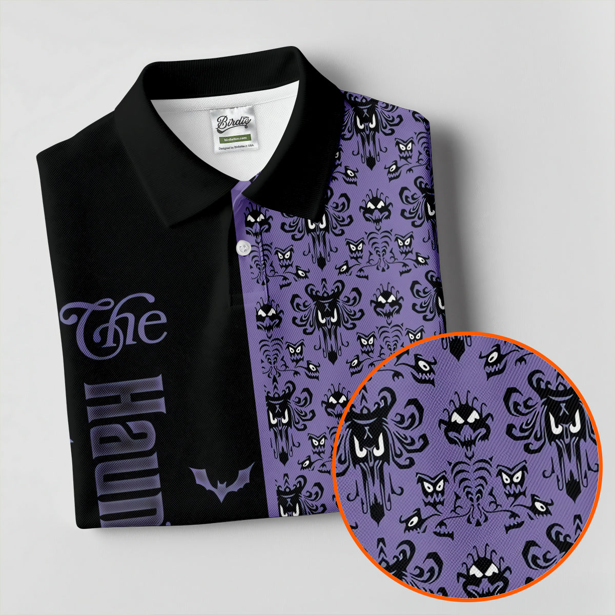 Haunted Halloween Horror Character Polo Shirt, Golf Shirts For Women, Womens Golf Tops