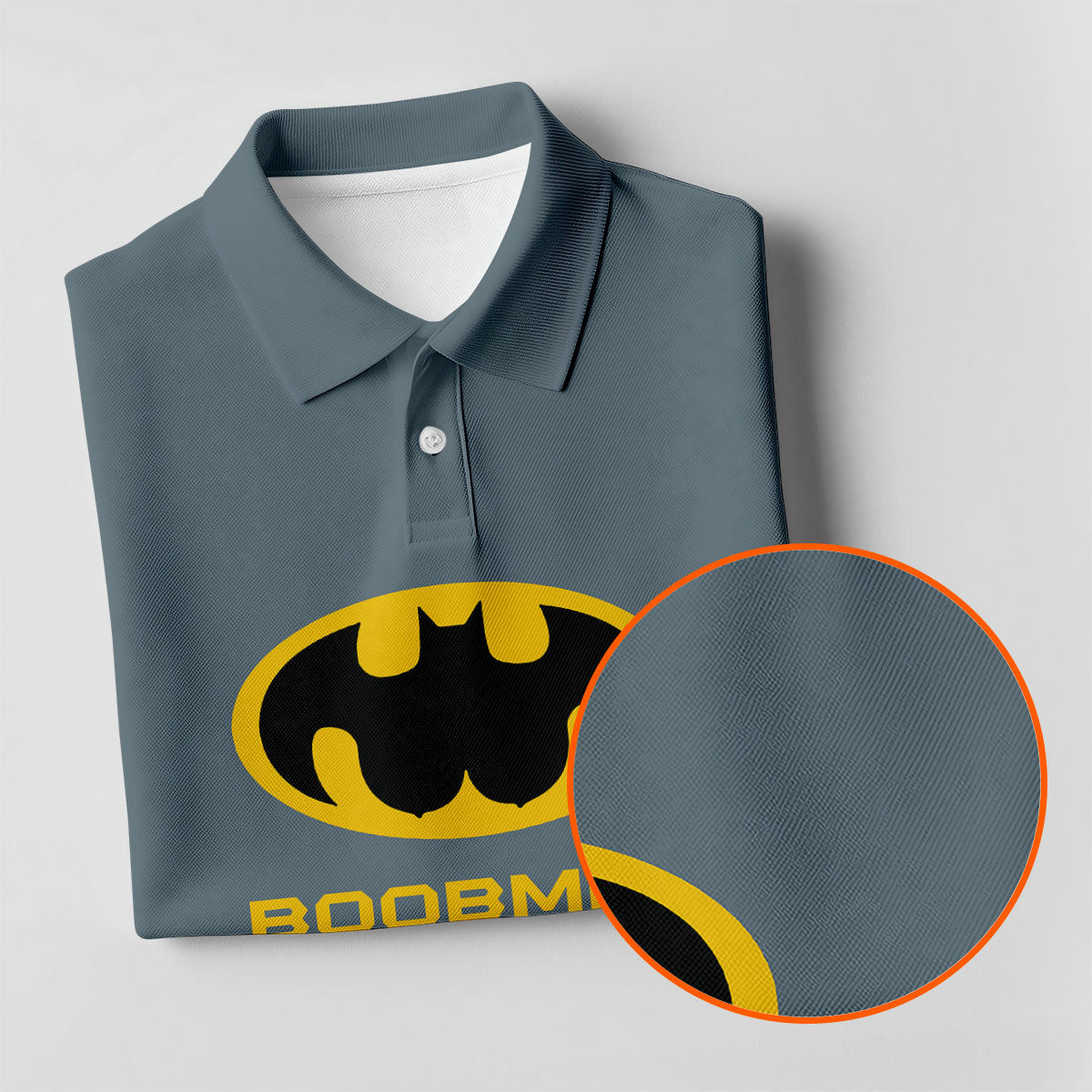 Boobman Comic Hero Logo Sleeveless Golf Shirt, Women's Golf Shirt, Golf Polo For Women, Funny Golf Shirt