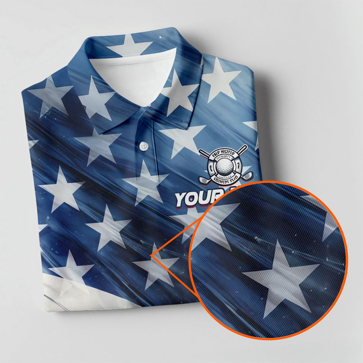 Red White Blue Gradient Art 4th Of July Patriotic Golf Shirt, 250 Years Golf Shirt For Women