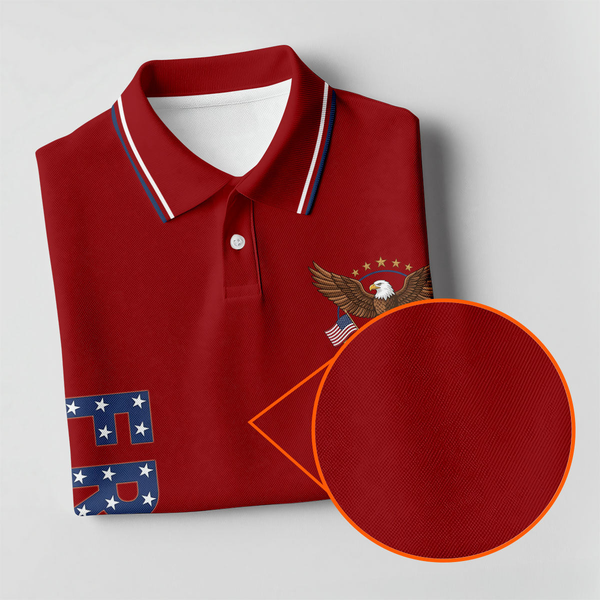 250 Years Of Freedom US Flag Logo Red Golf Shirt, Patriotic 4th Of July Golf Shirt For Women