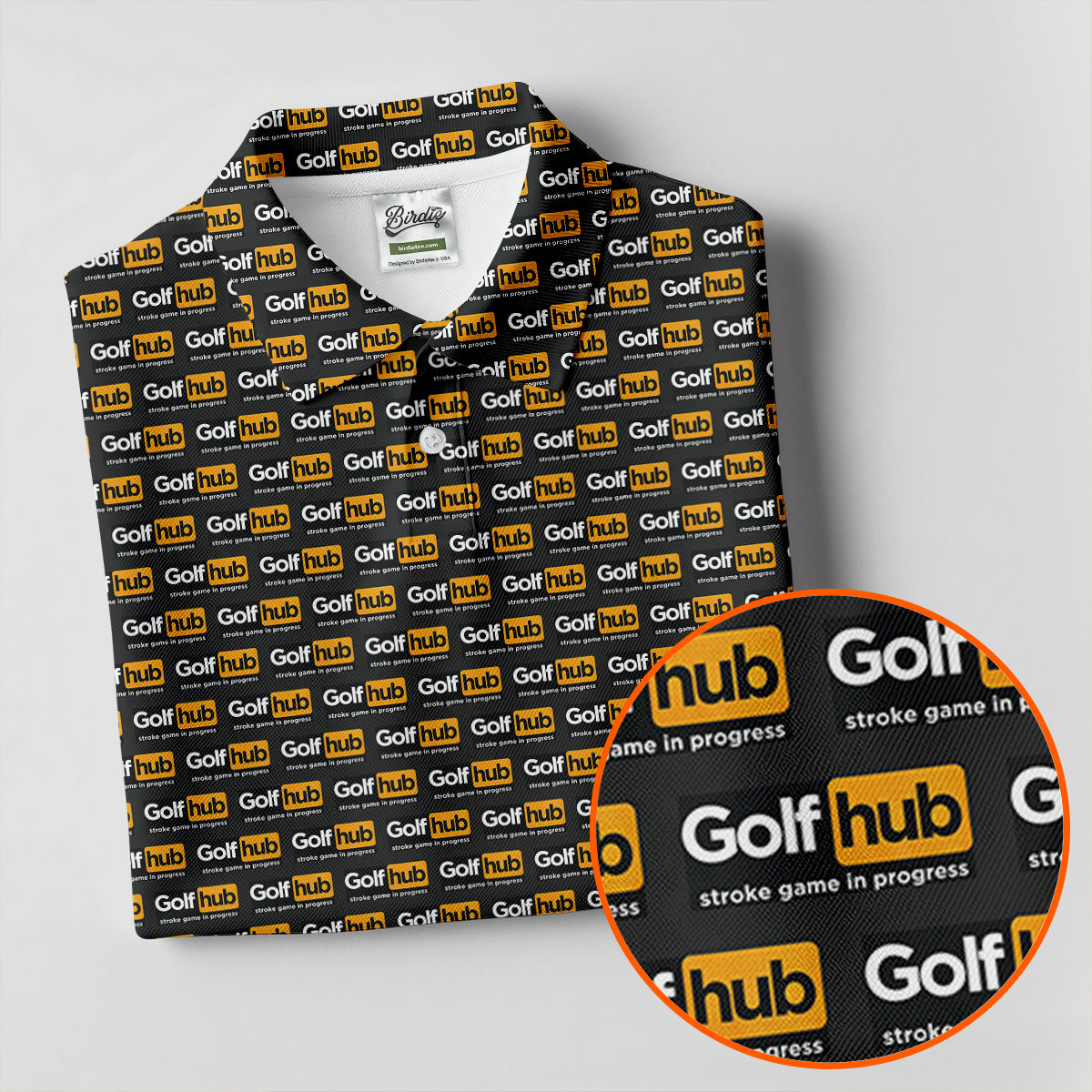 Golf Hub Repeat Logo Golf Top, Funny Golf Community Design, Golf Shirts For Women