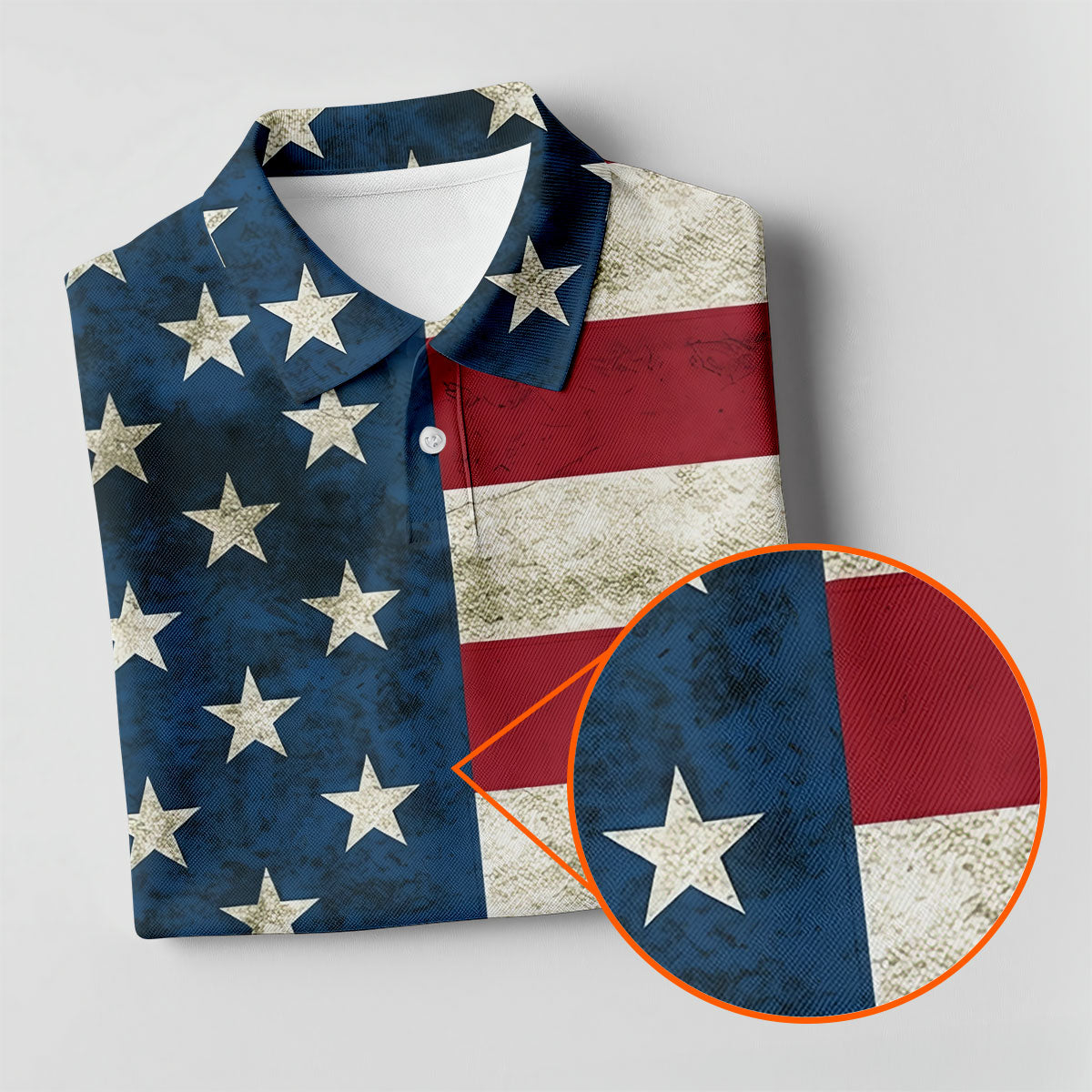 Distressed US Flag Golf Shirt, 250 Years Patriotic 4th Of July Golf Shirt For Women