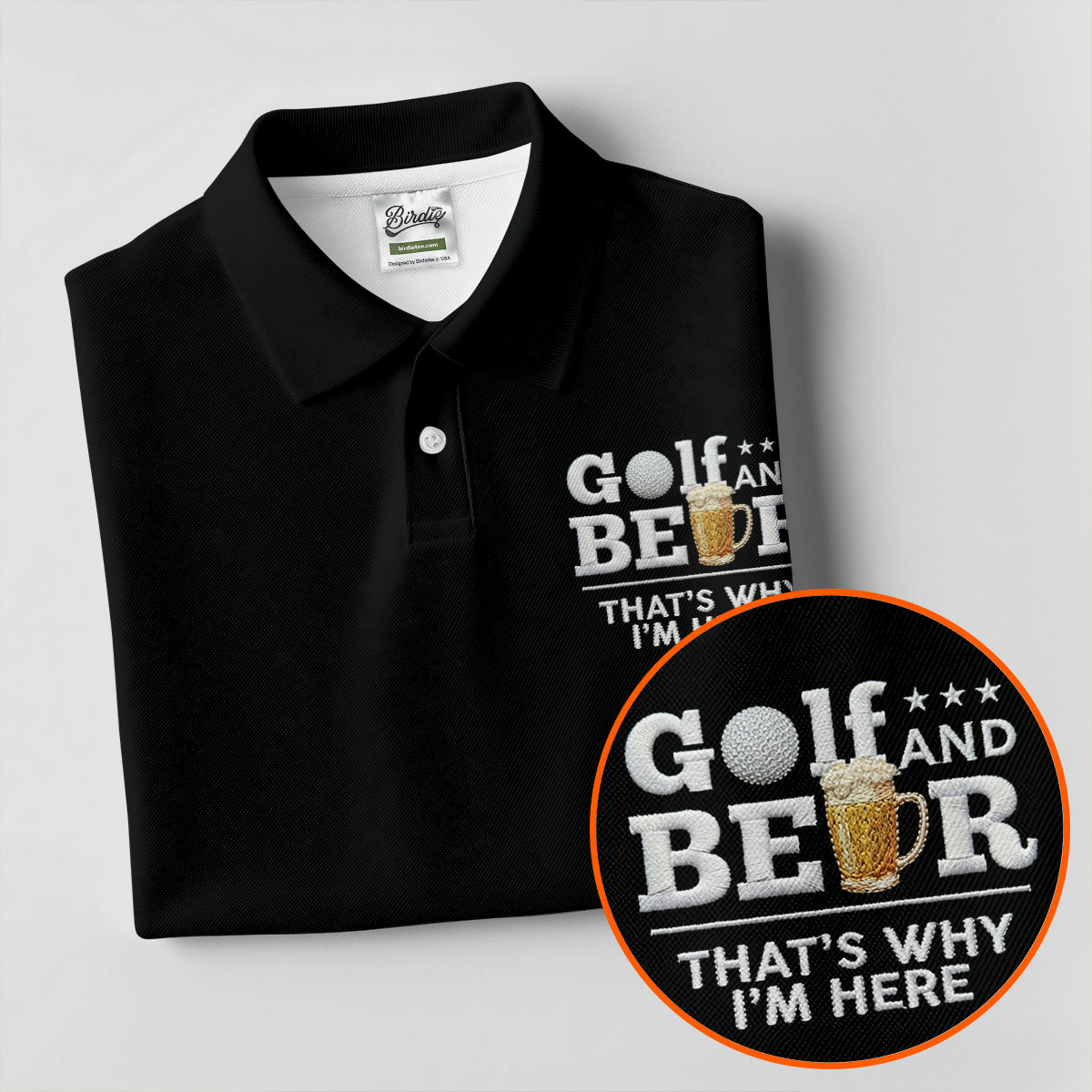 Golf And Beer That's Why I'm Here 250 Years US Flag Golf Shirt, Patriotic 4th Of July Golf Shirt For Women