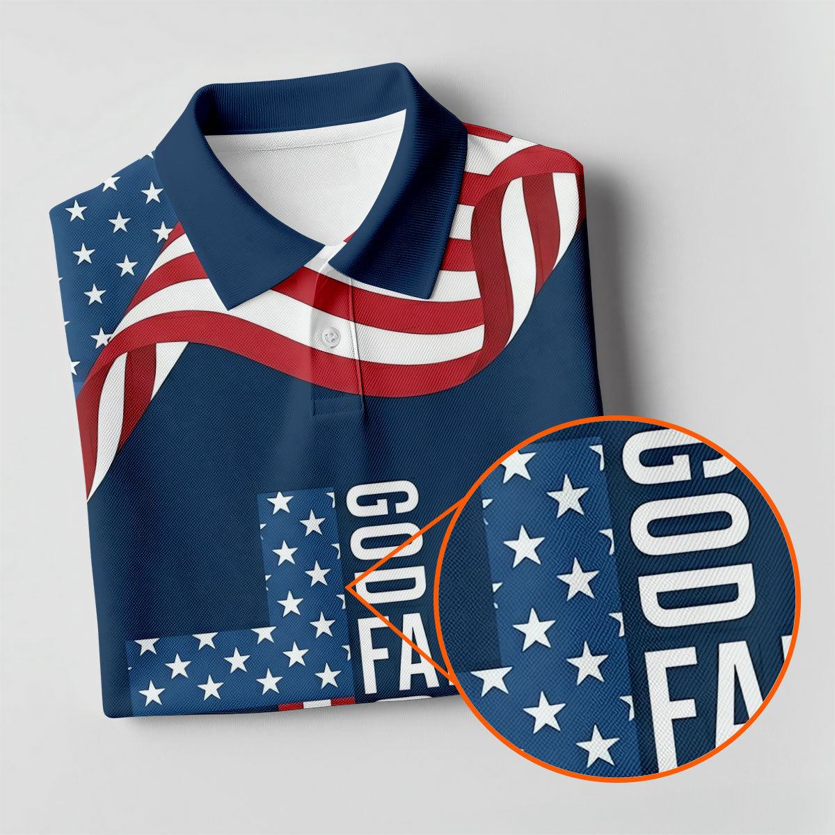 God Family Country Faith Cross 250 Years Of Blessing US Flag Golf Shirt, Golf Shirt For Women