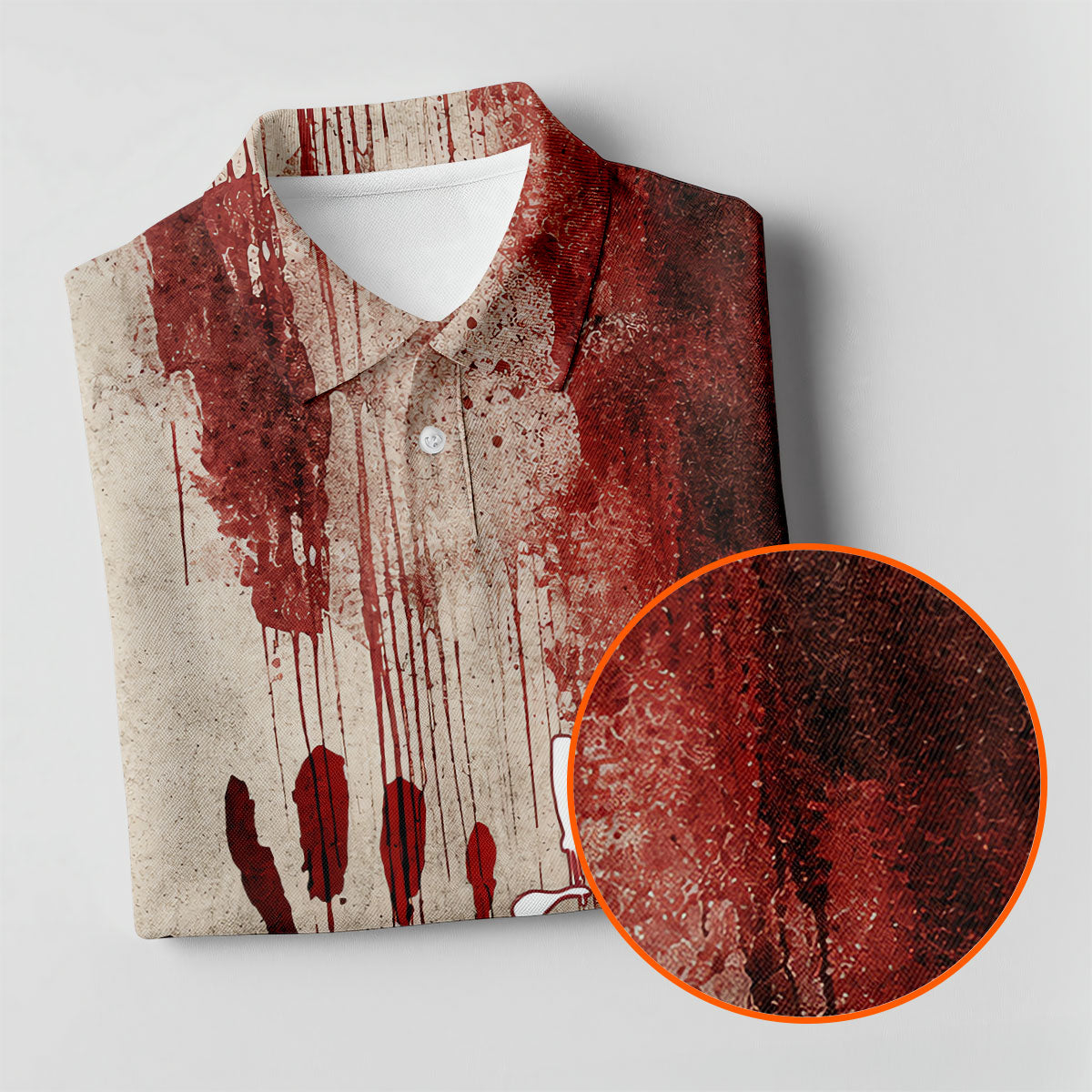 I'm Fine It's Not My Blood Halloween Golf Polo Shirt, Men's Golf Shirts, Hawaiian Golf Shirt