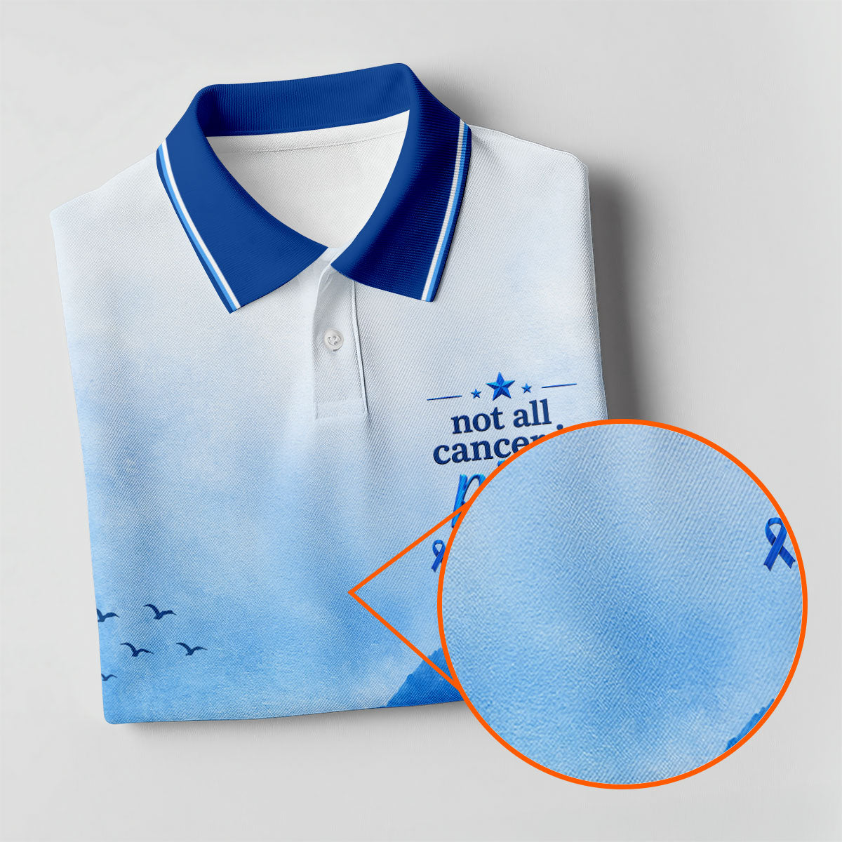 Not All Cancer Is Pink Prostate Cancer Awareness Polo Shirt, Ladies Golf Shirt, Women's Golf Tops
