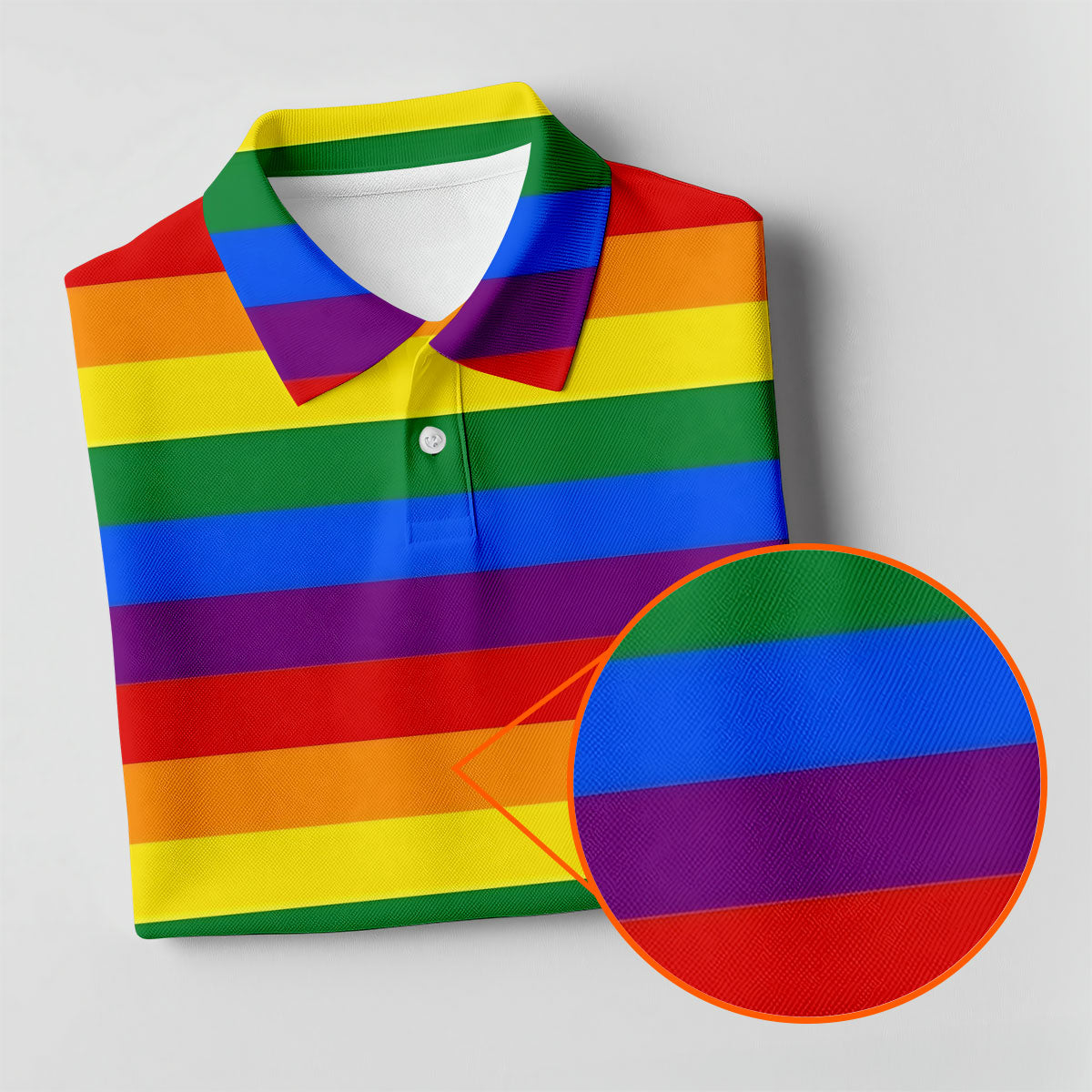 LGBT Rainbow Flag Ladies Golf Tops, Gay Pride Month Celebrate Golf Shirt For Women