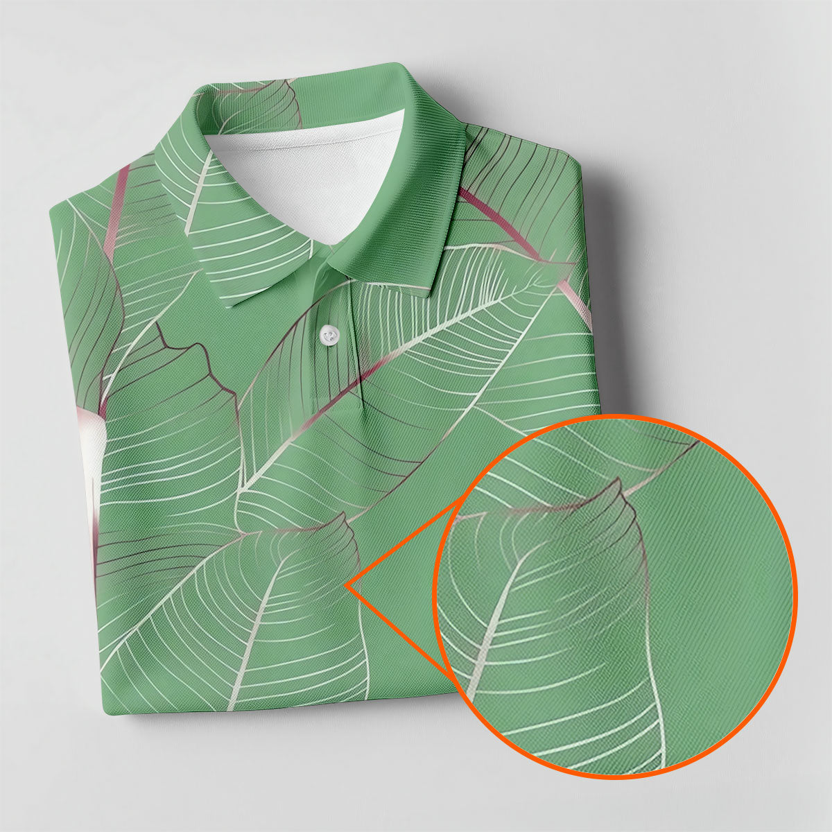 Tropical Leaves Green Golf Shirt, Summer Hawaiian Golf Shirt, Golf Shirt For Women