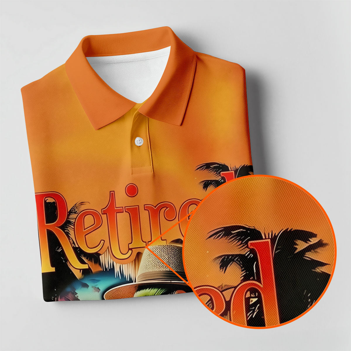 Funny Retirement Parrot Beach Vacation Golf Shirt, Mens Golf Polo, Printed Golf Shirts