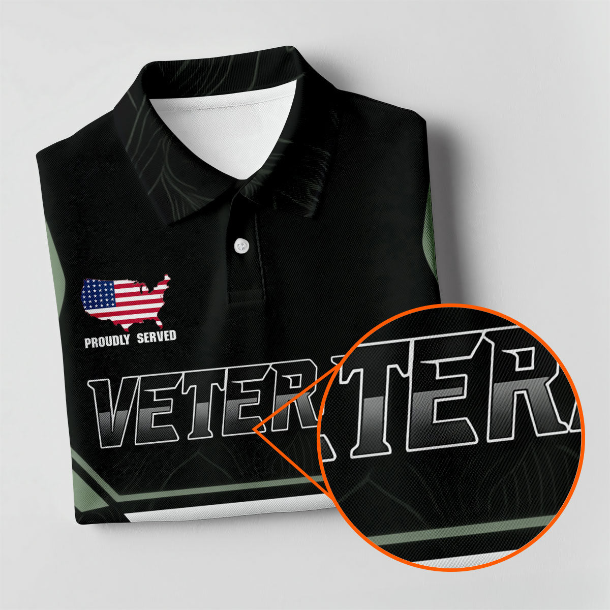 Personalized Veteran America 250 Polo Shirt Gray Accent, Women’s Golf Polo, Ladies Golf Shirts