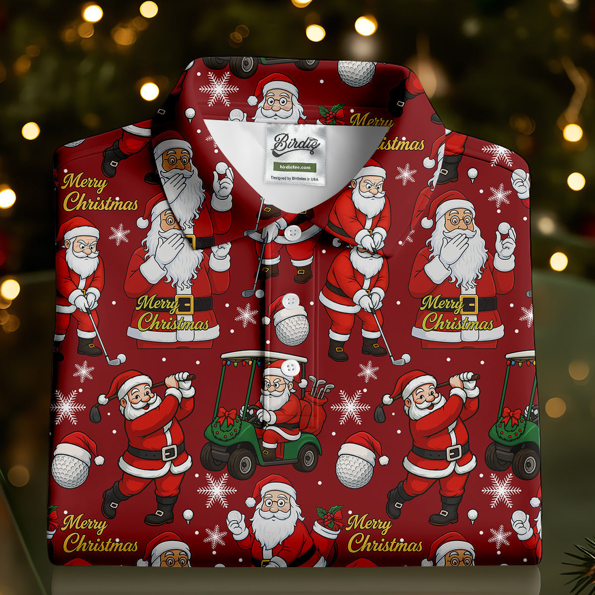 Funny Christmas Golf Polo Shirts, Christmas Golf Shirt, Women's Golf Tops, Ladies Golf Shirts
