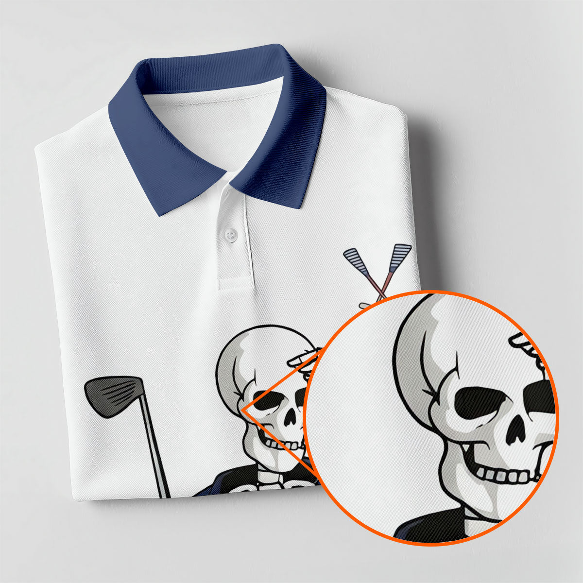 Skeleton Golf White Navy 4th Of July Patriotic Golf Shirt, 250 Years Golf Shirt For Women