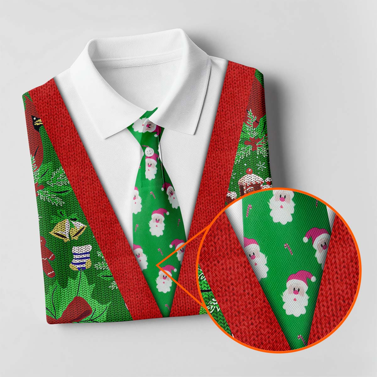 Christmas Pattern Fun Golf Shirts For Men, Christmas Golf Shirt, Unique Gift For Golfer, Polo Shirts For Men